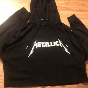 Crop H&M Metallica sweater